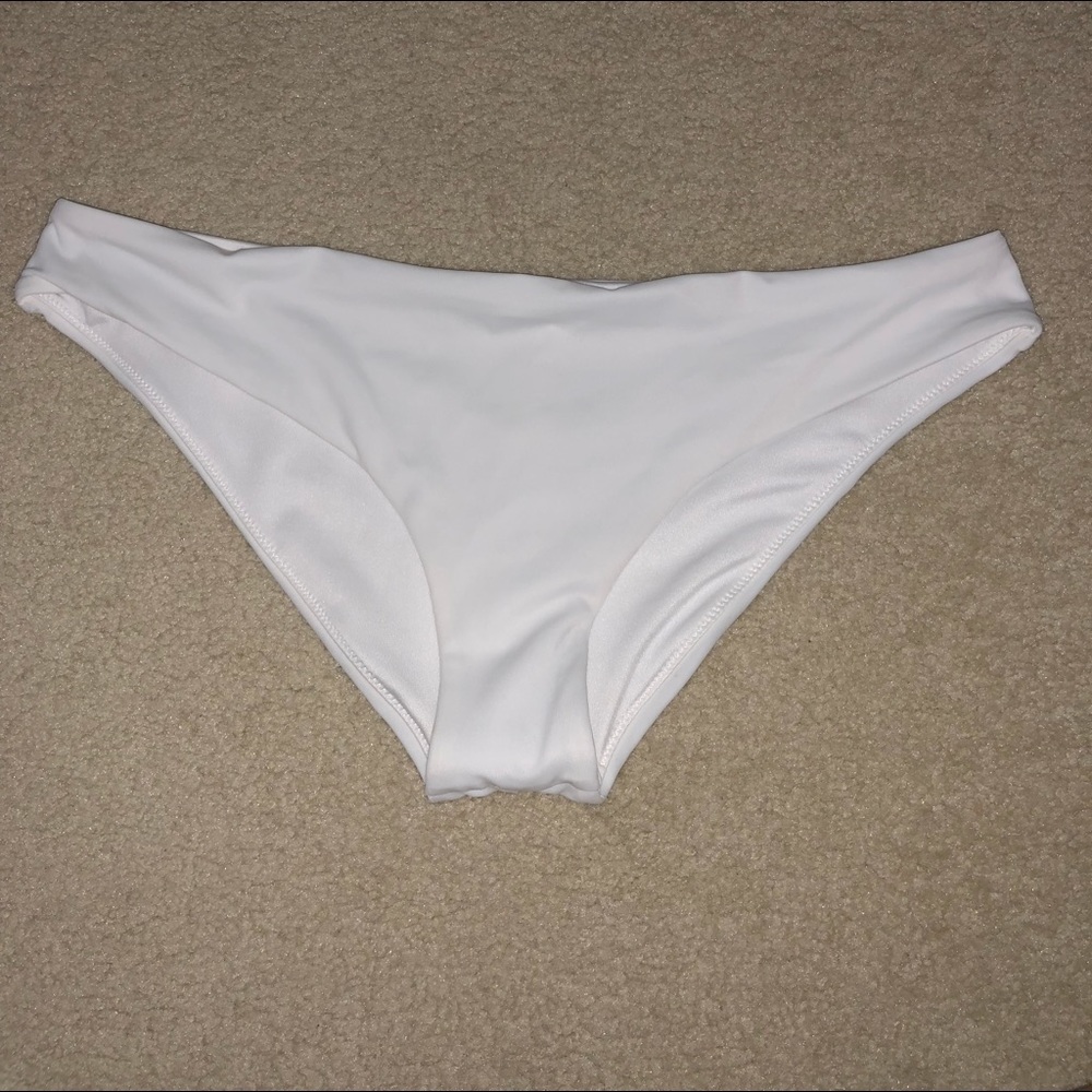 PINK swim bottoms (white)